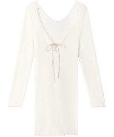 AMPHI あったかインナー 薄手 リブ素材 ９分袖 長袖 UWF360 アンフィ／ワコール