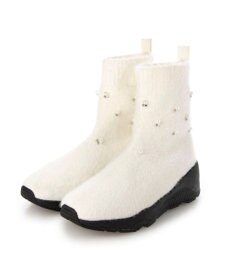 MODE ET JACOMO <carino>ビジュー付きニットブーツ