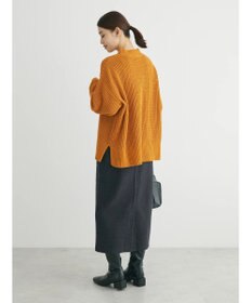 Green Parks ｍｏｋｏモール畦編みモックネックプルオーバー