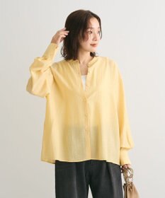 Green Parks バックシャンバンドカラーシャツ