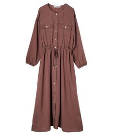 Green Parks ・ＥＬＥＮＣＡＲＥ　ＤＵＥ　イロイロ釦ドロストワンピース