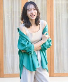 ANY ライトリネンクロスチュニックシャツ