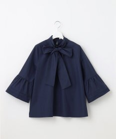 Feroux 【洗える・2WAY】リボンタイチュニック ブラウス