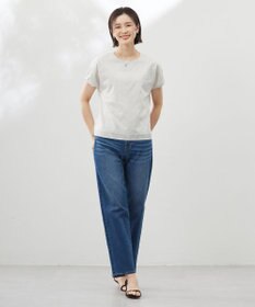J.PRESS LADIES 【洗える】BASIC STRETCH DENIM ボーイフィット パンツ