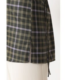 DAKS チェック ドローストリングオーバーシャツ