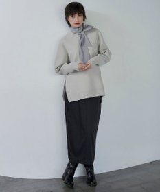 ICB L 【洗える】ウォームサテン カーゴスカート