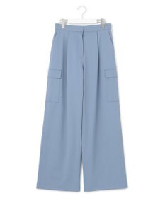 ICB 【UVカット・吸水速乾・洗える】シェルタリングドライサテン  ワイドストレートカーゴパンツ