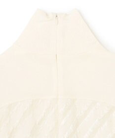 BEIGE， 【洗える】BANKSIA / ニットコンビカットジャカードブラウス