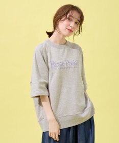 ANY L 【洗濯機可】刺繍ロゴミニ裏毛スウェット