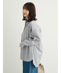 Green Parks 胸元ポケットイージーケアストライプシャツ