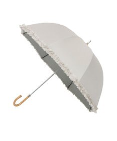 MOONBAT 【遮光/晴雨兼用日傘】LANVIN en Bleu (ランバン オン ブルー)ドビーフリル ハート 遮熱 UV 長傘