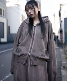 WEGO 【ユニセックス着用ITEM/MLサイズ展開】スウィッチングZIPパーカー