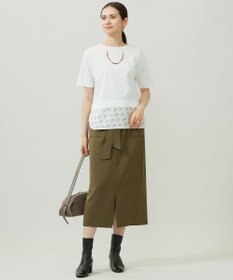 自由区 【カタログ掲載】ジャカードコンビジャージー カットソー