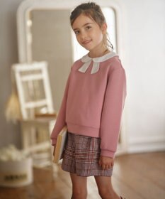 組曲 KIDS 【150-160cm】Chocolat de check キュロット