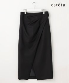 23区 S 【エステータ】ウールシルクダブルクロス スカート
