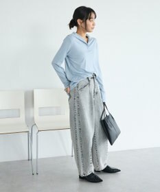 CRAFT STANDARD BOUTIQUE ハイネックハーフボタンプルオーバー