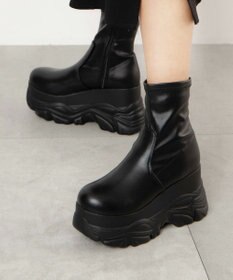 WEGO 厚底ボリュームスニーカーソールショートブーツ