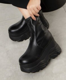 WEGO 厚底ボリュームスニーカーソールショートブーツ