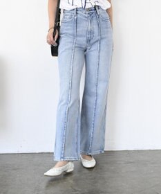 woadblue 【157】HW Semi Wide Flare TUCK Pants デニムパンツ