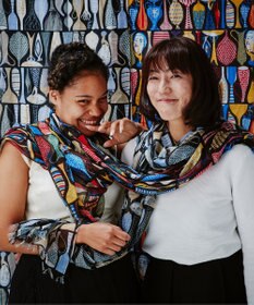 muto スティグリンドベリ ポテリー シルクカシミヤストール