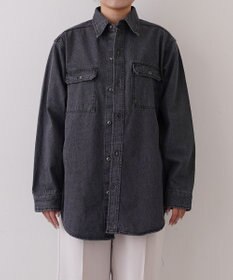 woadblue ＜坪田あさみさんコラボ＞CPOデニムジャケット グレー
