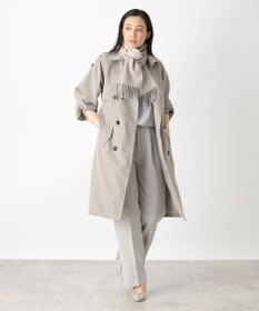 MOONBAT 【洗える】FURLA カシミヤ混ラメ入りラインストーンストールマフラー／幅30cm