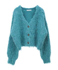 Green Parks armonia．シャギーショートカーディガン