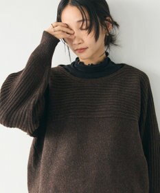 CRAFT STANDARD BOUTIQUE 編み違い斜めスリットニットチュニック