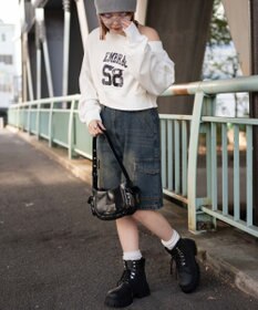 WEGO オフショルショートスウェット