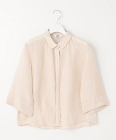 J.PRESS LADIES 【洗える】シアーリネン ブラウス