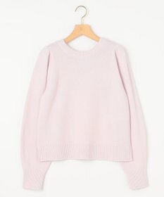 組曲 【8色展開・前後着用可】ウールカシミヤミックス パフスリーブ ニット