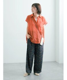Te chichi 【7色展開】シャンブレーボイルフレンチスリーブシャツ