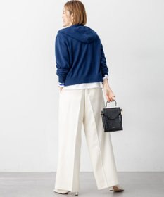 23区 S 【滝沢眞規子さん着用/CanCam11月号掲載】ナチュラルストレッチサキソニー タック ワイド パンツ