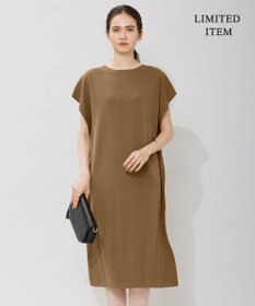 ICB 【WEB限定・洗える】ドライコットンアセテート  サイドスリットワンピース