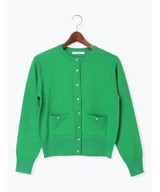 Te chichi ポケット付きクルーネックカーディガン