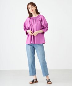 SHARE PARK LADIES センタープレスストレートデニム