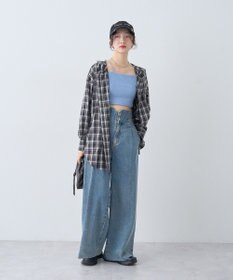 earth music&ecology ダメージロゴキャップ