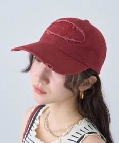 earth music&ecology ダメージロゴキャップ