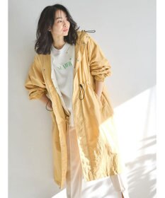 Green Parks フーデットロングコート