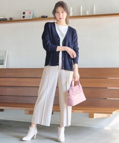 ANY SIS 【保温性あり/洗える】サーモ 2WAYストレッチ ワイドパンツ