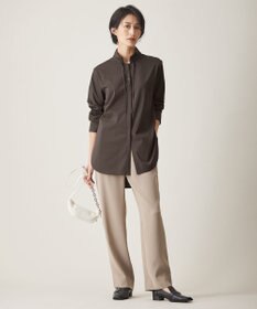 ICB L 【WEB限定カラーあり・洗える】 ライトダブルクロス ストレートパンツ