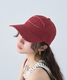 earth music&ecology ダメージロゴキャップ