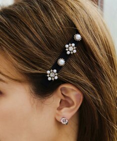 Tiaclasse ビジューグログランヘアクリップ