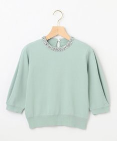 組曲 S 【WEB限定】ビジューパフスリーブ ニット