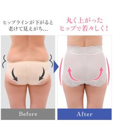 BRADELIS New York 【BRADELIS NewYork peace】おしりPラインヒップラップショーツ25 綿混で快適 程よい補正力でヒップアップ ふかめ お腹スッキリ