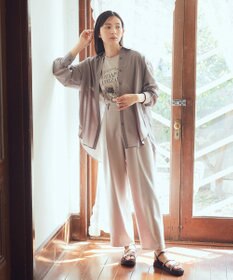 earth music&ecology タックストレートパンツ