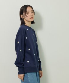 Green Parks ・ｓｗｉｎｇ　ｂｙ　デイジー刺繍スウェット