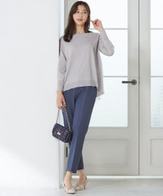 ANY SIS 【WEB・一部店舗限定】バックチュールコンビ ニット