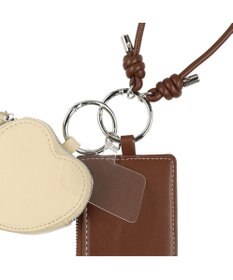 UNBILLION VERYコラボ カシュカシュ cachecache / ストラップ付きハートミニポーチモバイルストラップ