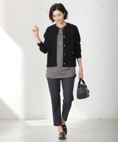 J.PRESS LADIES L 【洗える】VIS/PE ROME ニット カーディガン